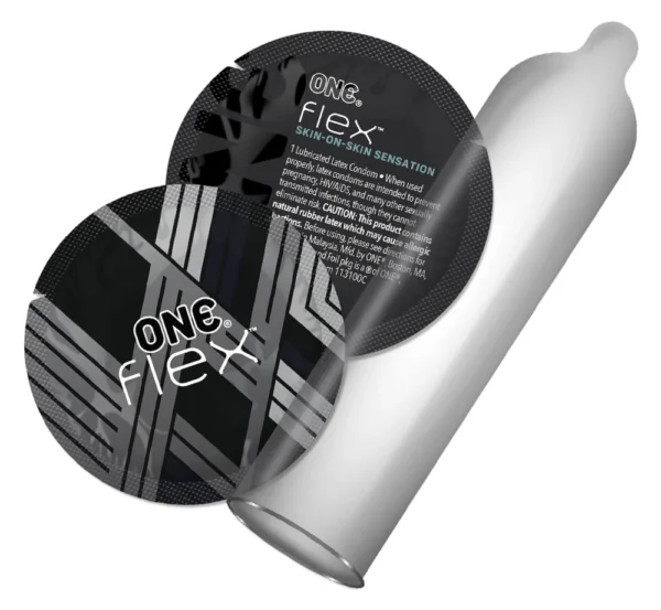 ONE Flex itin ploni latekso prezervatyvai su grafenu, 10 vnt.