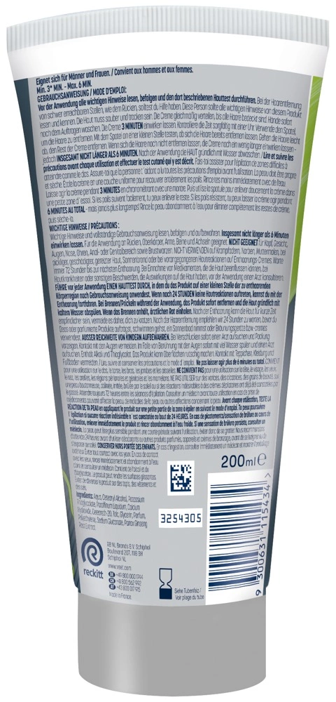 Veet Men Total Pro depiliacinis kremas vyrams, 200 ml