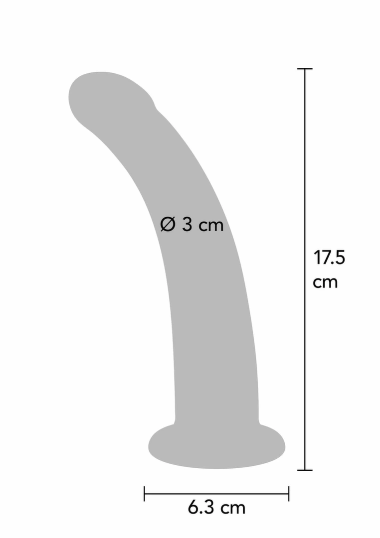 ToyJoy Get Real silikoninis dildo su siurbtuku, tinka diržų sistemoms, L dydis
