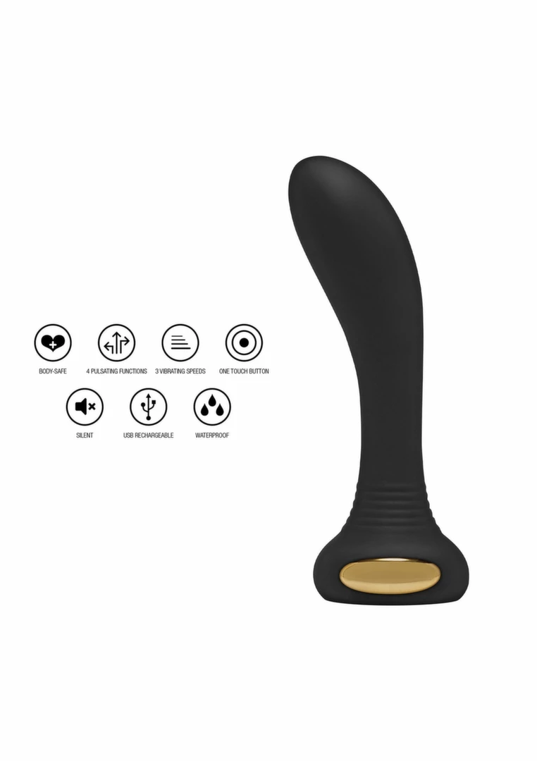 ToyJoy LUZ Zare vibratorius su LED apšvietimu, 7 režimai, įkraunamas per USB