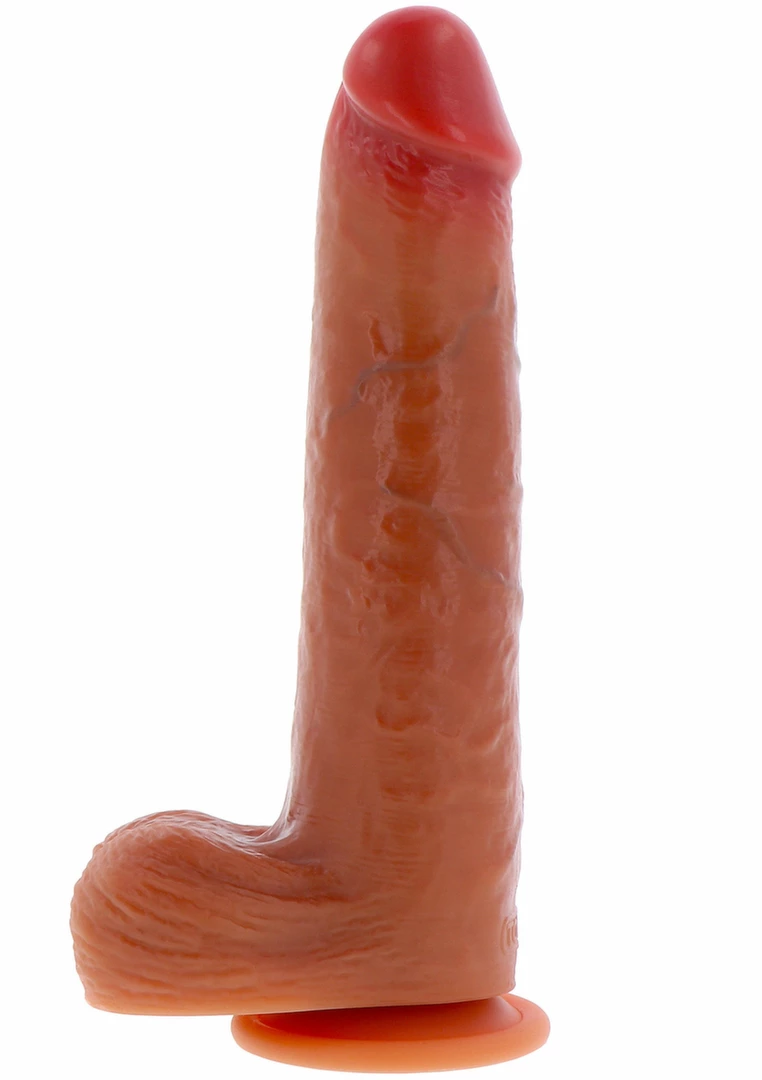 ToyJoy Foreskin vibruojantis dildo 23 cm su judančiu paviršiumi ir žiedu-pulteliu