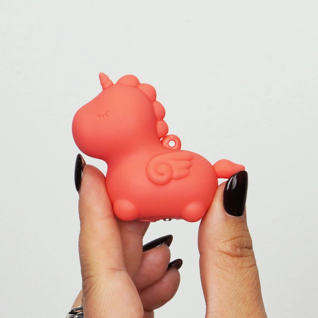 Creative Conceptions Unihorn Mini Peachy Pony kompaktiškas vibratorius, rožinis