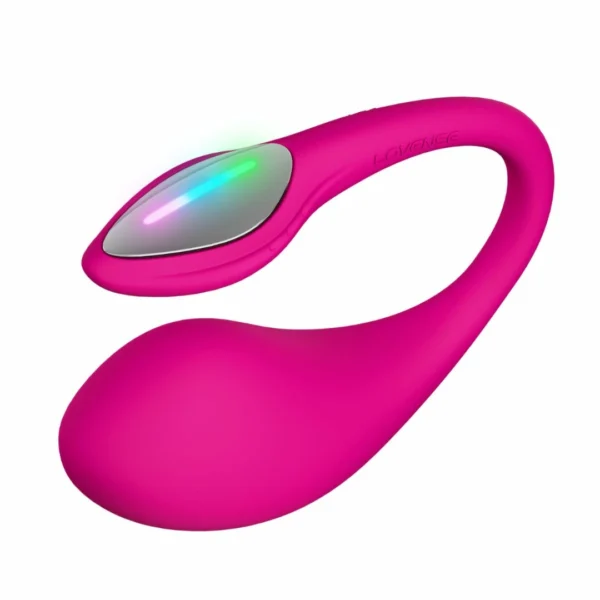 Lovense Lush 4 vibruojantis kiaušinėlis su LED uodegėle, valdomas programėle, rožinis