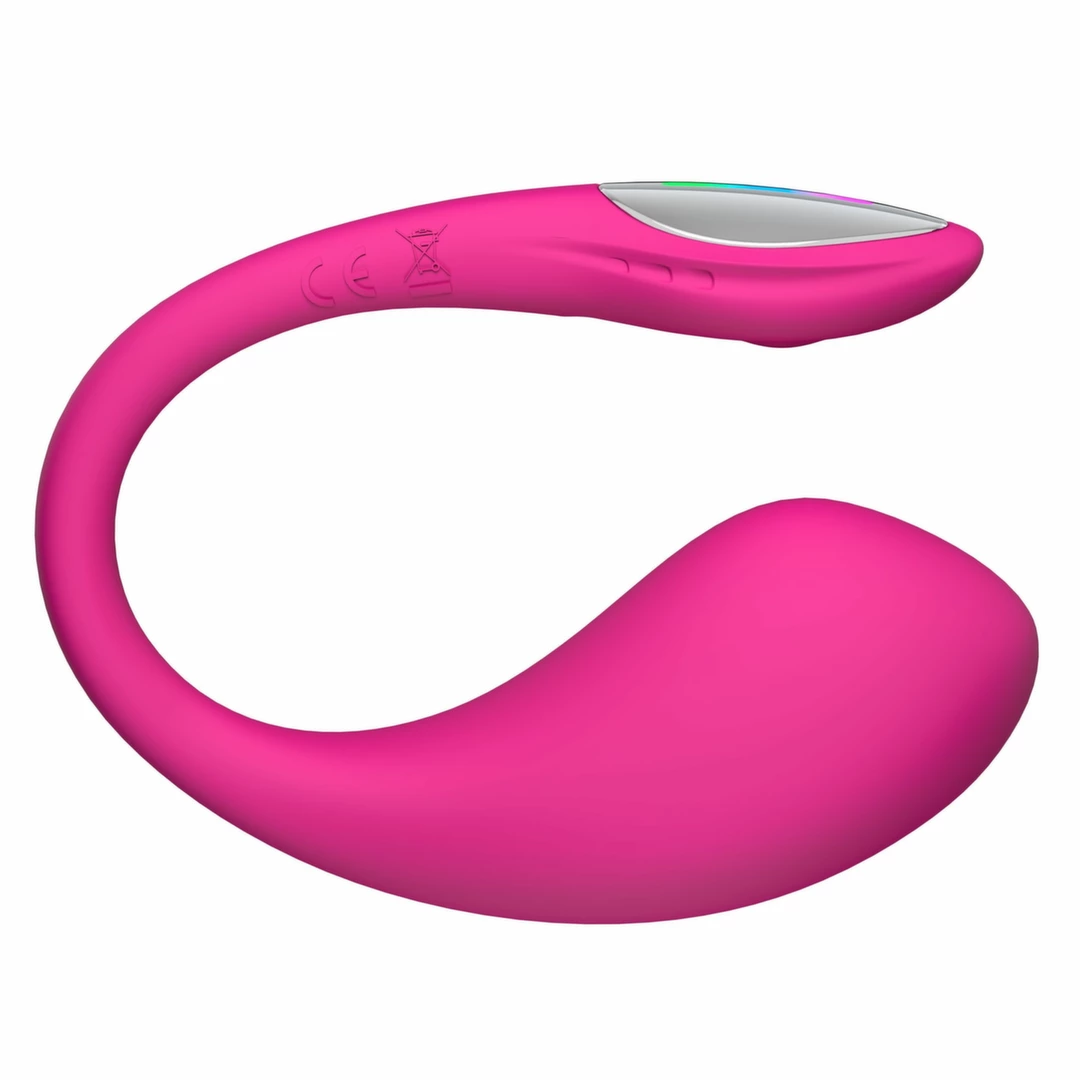 Lovense Lush 4 vibruojantis kiaušinėlis su LED uodegėle, valdomas programėle, rožinis