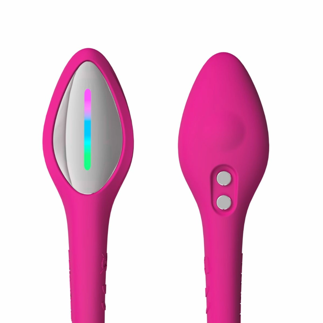 Lovense Lush 4 vibruojantis kiaušinėlis su LED uodegėle, valdomas programėle, rožinis