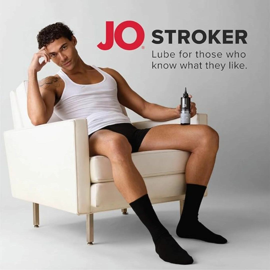 System JO Stroker tirštas lubrikantas vandens pagrindu masturbatoriams, 240 ml
