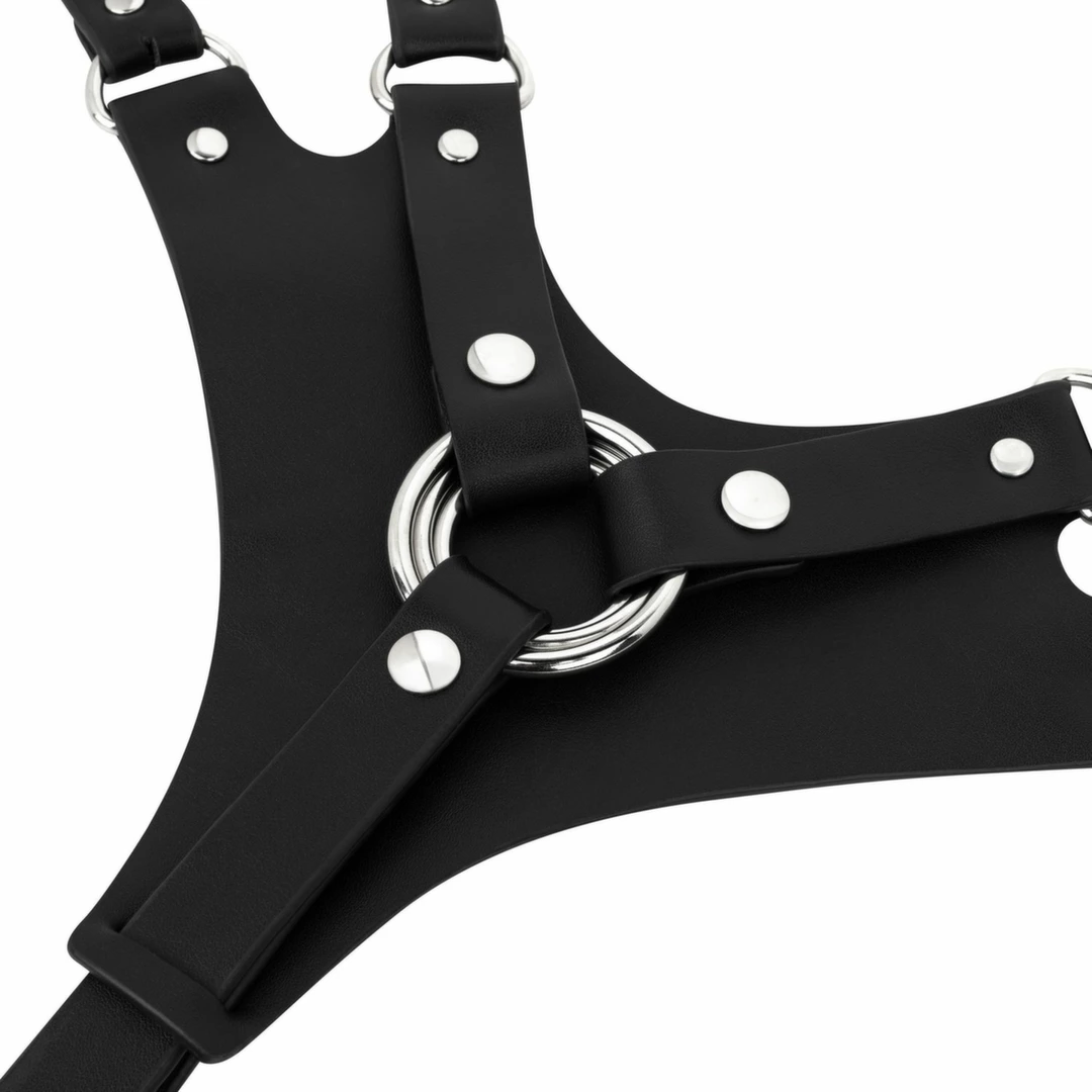 No-Parts Blake strap-on diržai su 3 žiedais, juodi
