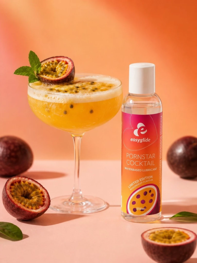 Easytoys EasyGlide Passionfruit lubrikantas vandens pagrindu su marakujų aromatu, 150 ml