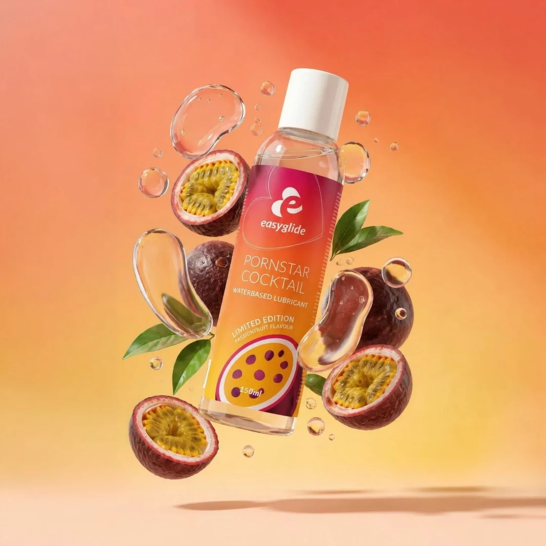 Easytoys EasyGlide Passionfruit lubrikantas vandens pagrindu su marakujų aromatu, 150 ml