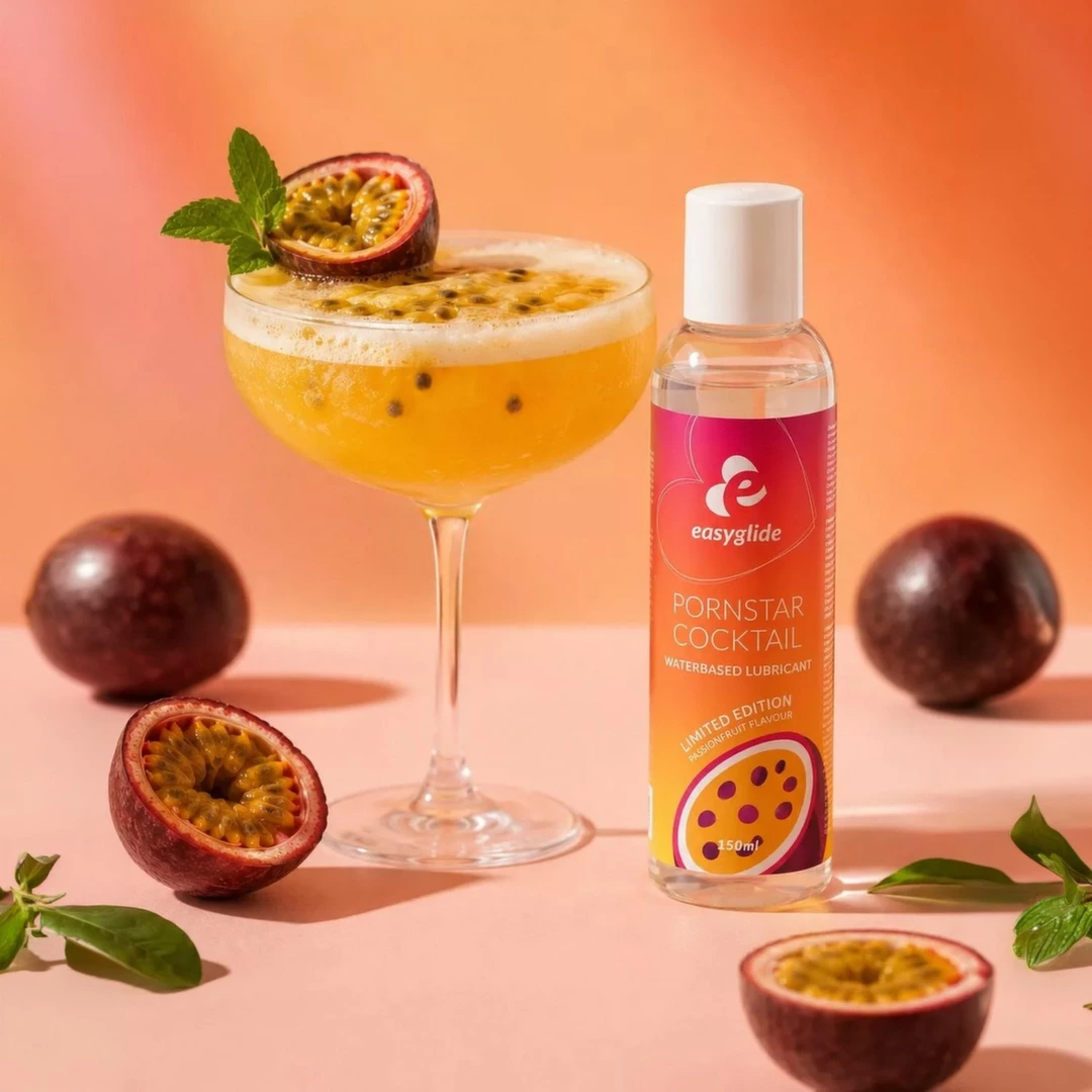 Easytoys EasyGlide Passionfruit lubrikantas vandens pagrindu su marakujų aromatu, 150 ml