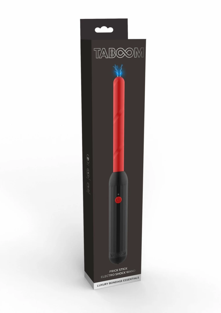 Taboom Prick Stick elektrostimuliacijos lazdelė, įkraunama per USB, juoda