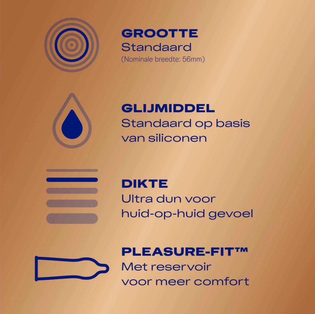 Durex Nude Ultra Thin ypač ploni prezervatyvai, 20 vnt.