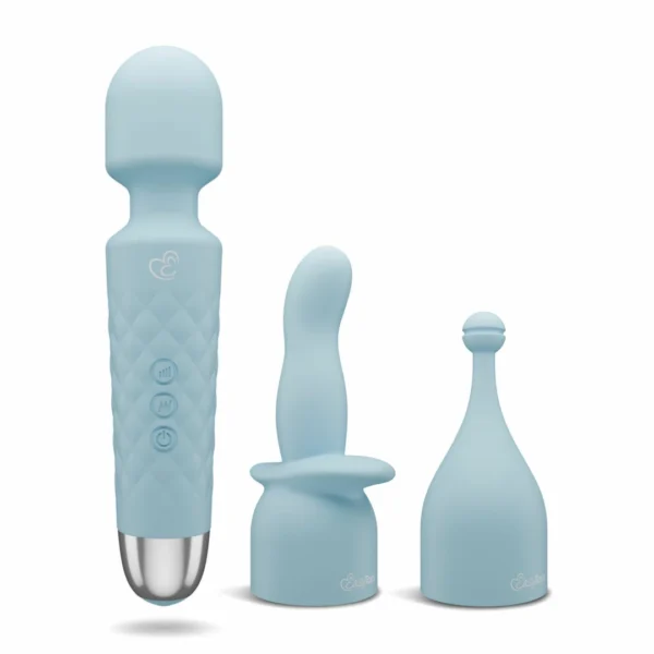 EasyToys Wand Collection kompaktiškas vibruojantis masažuoklis, mėlynas