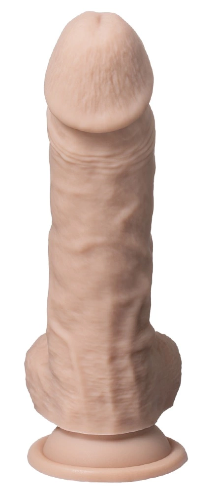 SilexD Model 1 silikoninis dildo su siurbtuku, kūno spalvos