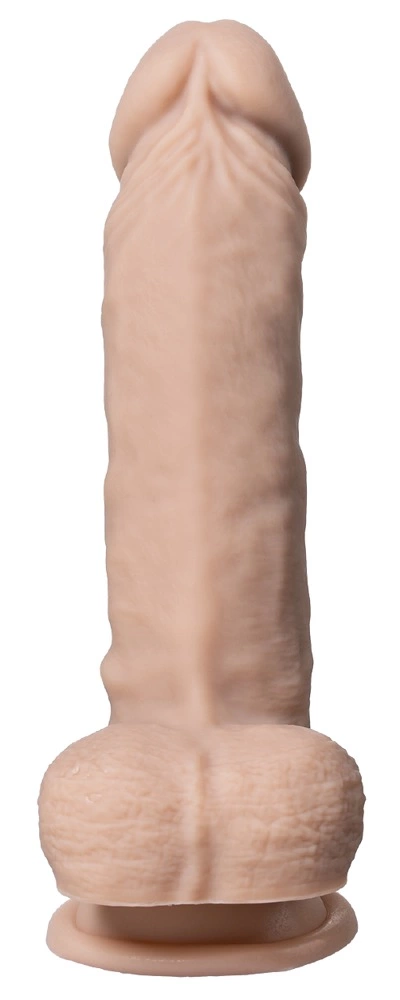 SilexD Model 1 silikoninis dildo su siurbtuku, kūno spalvos