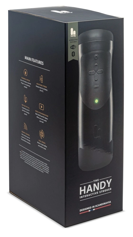 The Handy 1.1 automatinis masturbatorius su Wi-Fi ir Bluetooth, juodas