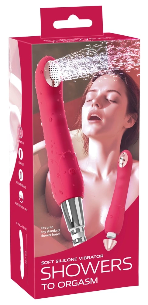 You2Toys Showers to Orgasm silikoninis vibratorius su vandens srove