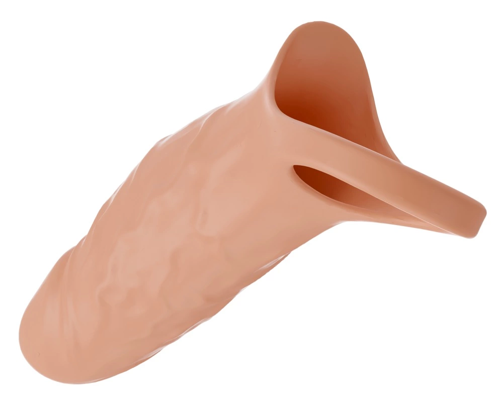 Realistixxx RealSleeve Close vibruojantis penio antgalis, 18 cm