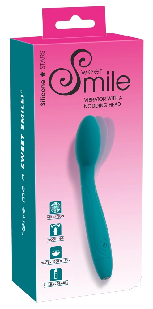 Sweet Smile Nodding Head silikoninis vibratorius, violetinis