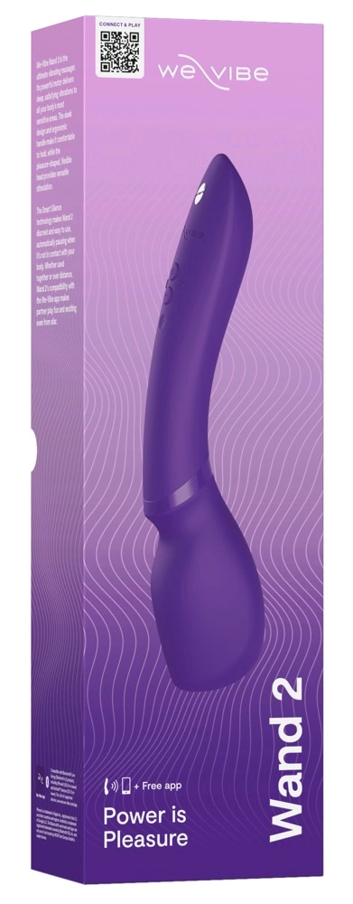We-Vibe Wand 2 masažuoklis, valdomas programėle, violetinis