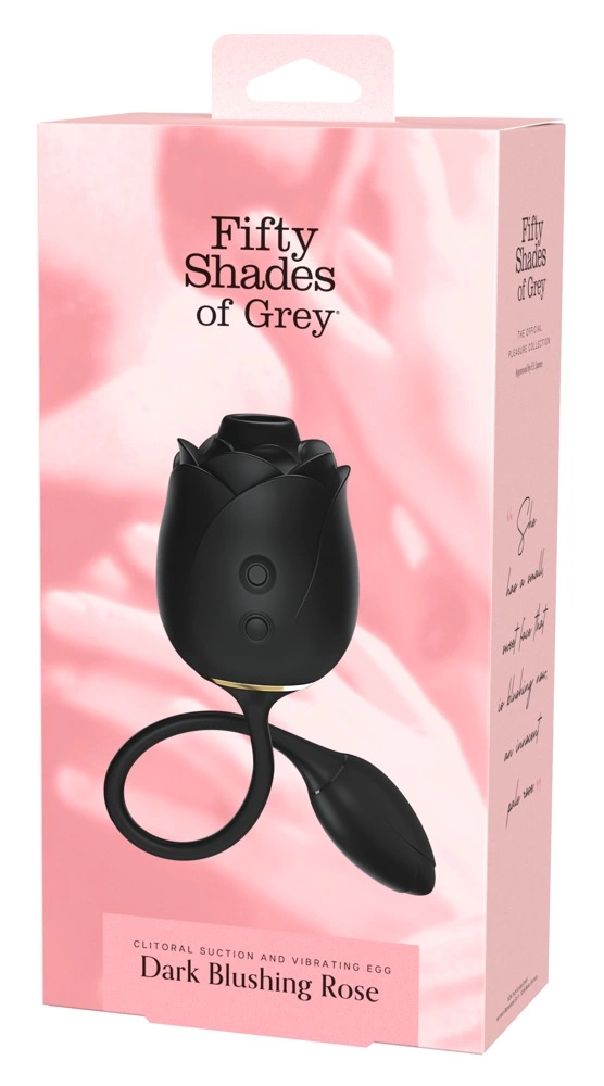 Fifty Shades of Grey Dark Blushing Rose klitorio stimuliatorius ir vibruojanti kulka