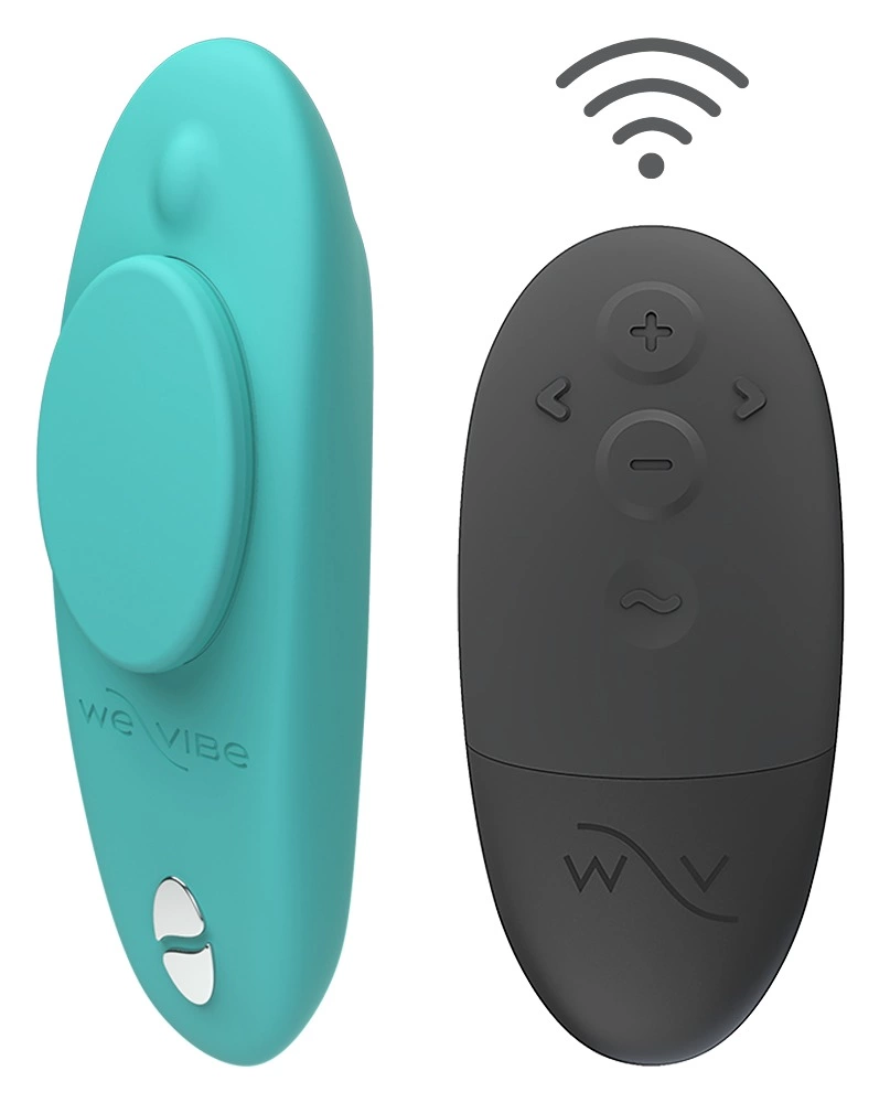 We-Vibe Moxie+ vibratorius kelnaitėms su pulteliu, valdomas programėle, Aqua