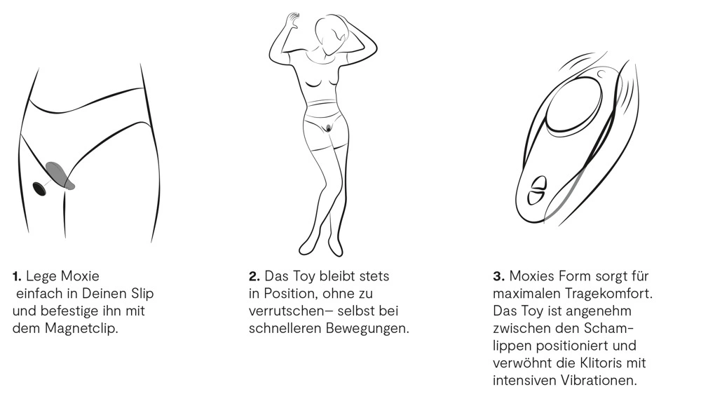 We-Vibe Moxie+ vibratorius kelnaitėms su pulteliu, valdomas programėle, Aqua