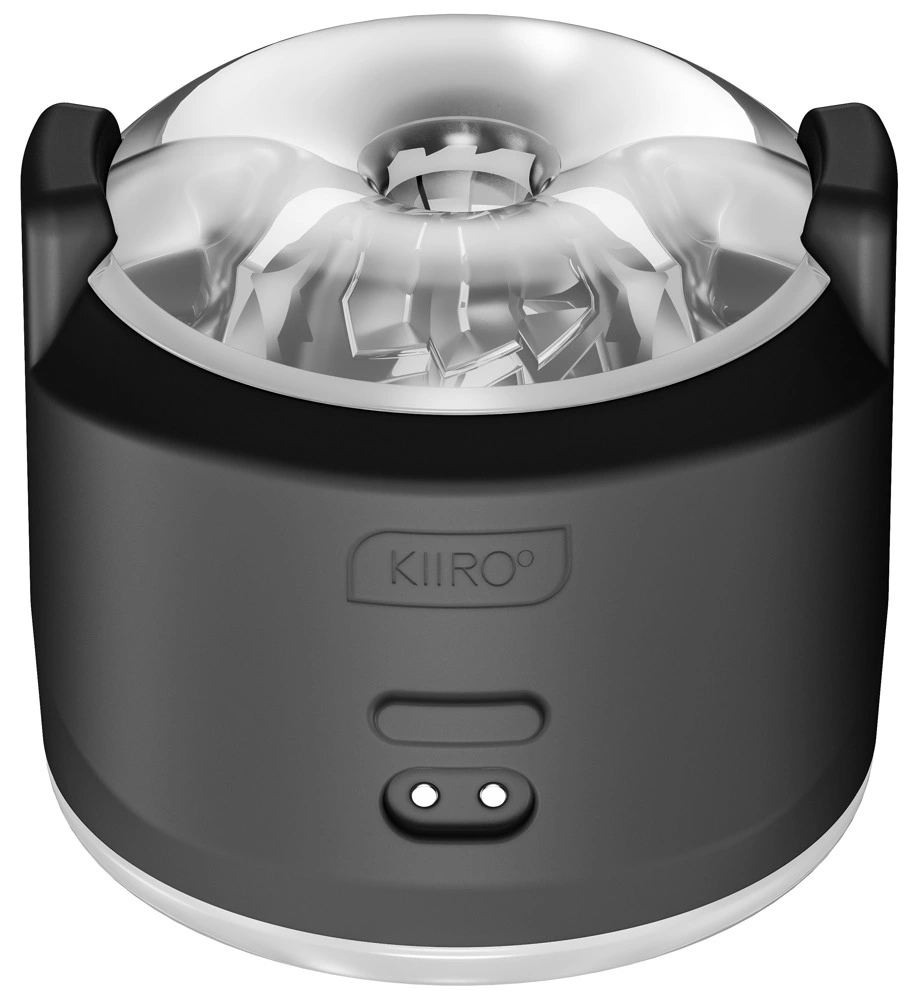 Kiiroo Power Shot interaktyvus masturbatorius su 2 varikliais, juodas