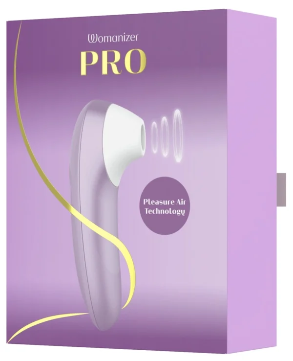 Womanizer Pro klitorio stimuliatorius su oro bangų technologija, Lilac