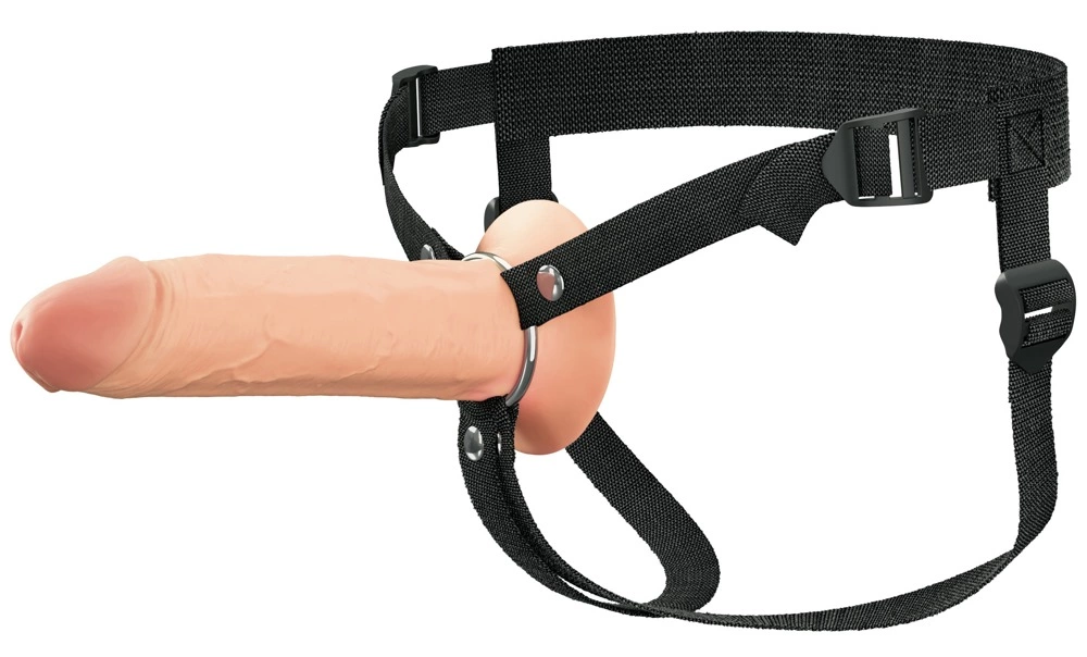 Fantasy X-TENSIONS Elite FXTE8 tuščiaviduris strap-on iš silikono, 21,6 cm