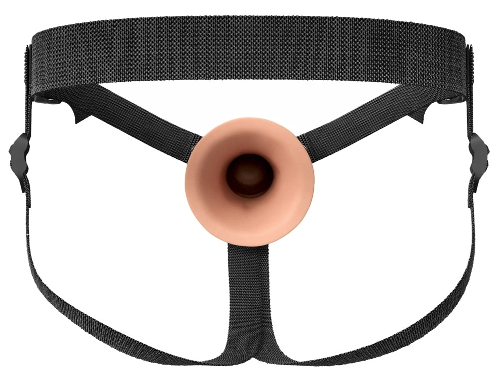 Fantasy X-TENSIONS Elite FXTE8 tuščiaviduris strap-on iš silikono, 21,6 cm