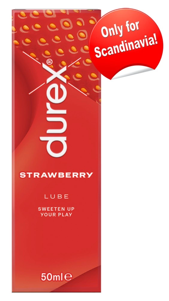 Durex Strawberry lubrikantas su skoniu vandens pagrindu, 50 ml