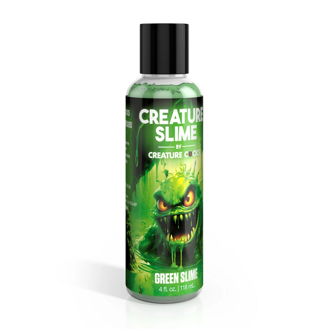 XR Brands Creature Slime lubrikantas vandens pagrindu, žalias, bekvapis, 118 ml