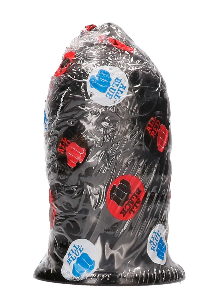 All Black analinis kaištis su grioveliais iš PVC, juodas, 16 cm