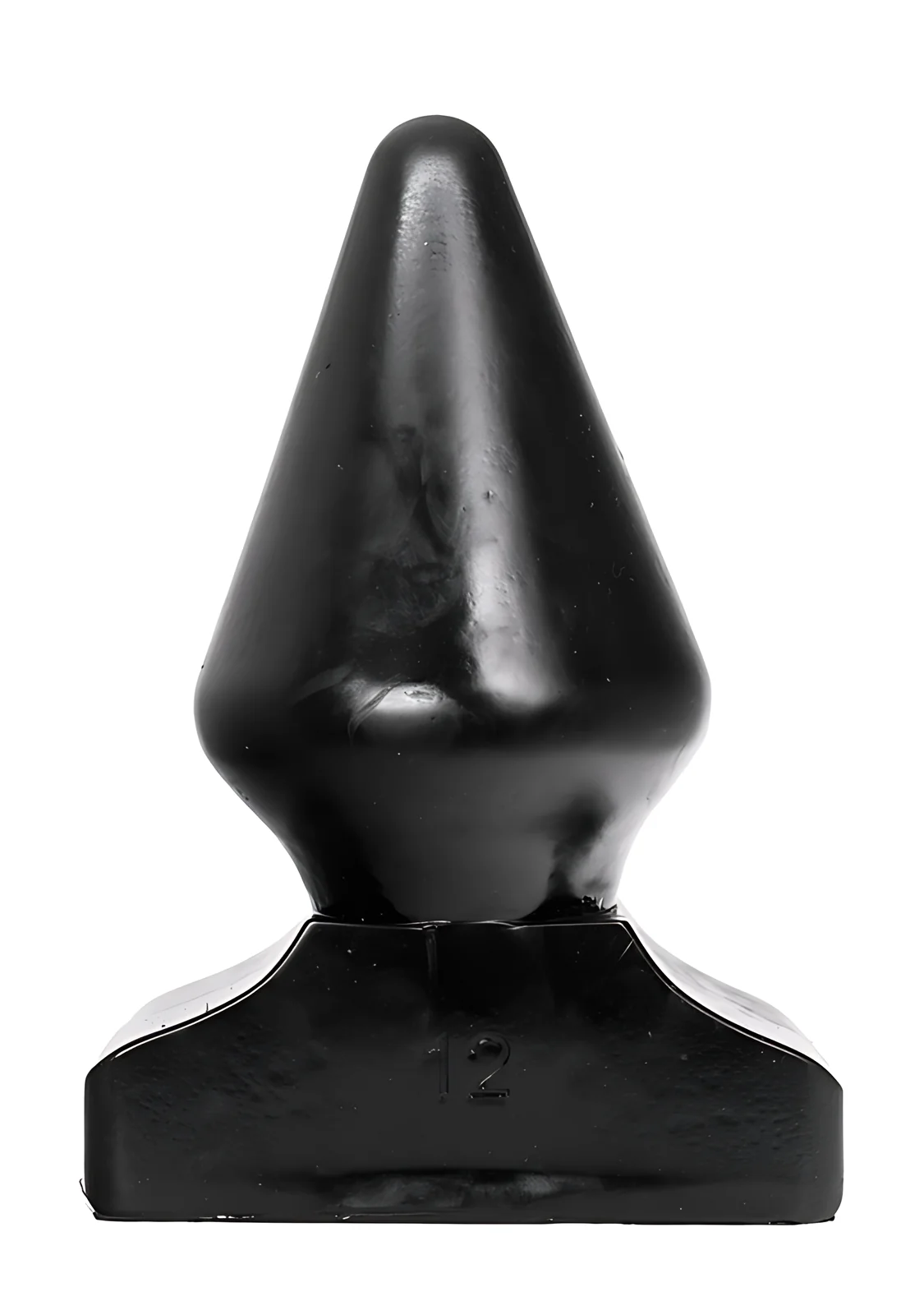All Black analinis kaištis su spiraliniais grioveliais, 23 cm, juodas