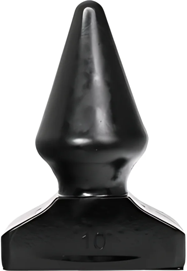 All Black analinis kaištis su spiraliniais grioveliais, PVC, juodas, 20,5 cm