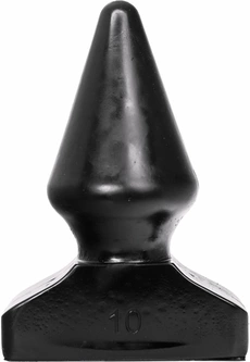 All Black analinis kaištis su spiraliniais grioveliais, PVC, juodas, 20,5 cm