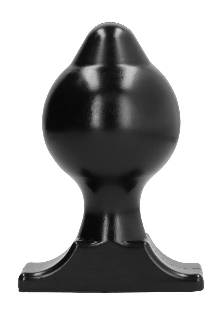 All Black analinis kaištis su grioveliais ir plačiu pagrindu, 17,5 cm, juodas