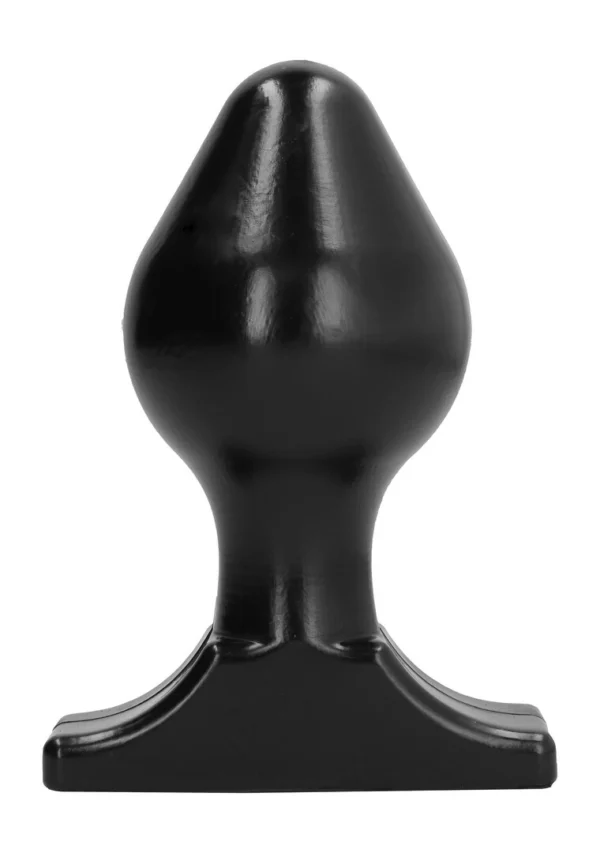 All Black analinis kaištis su grioveliais iš PVC, 16 cm, juodas