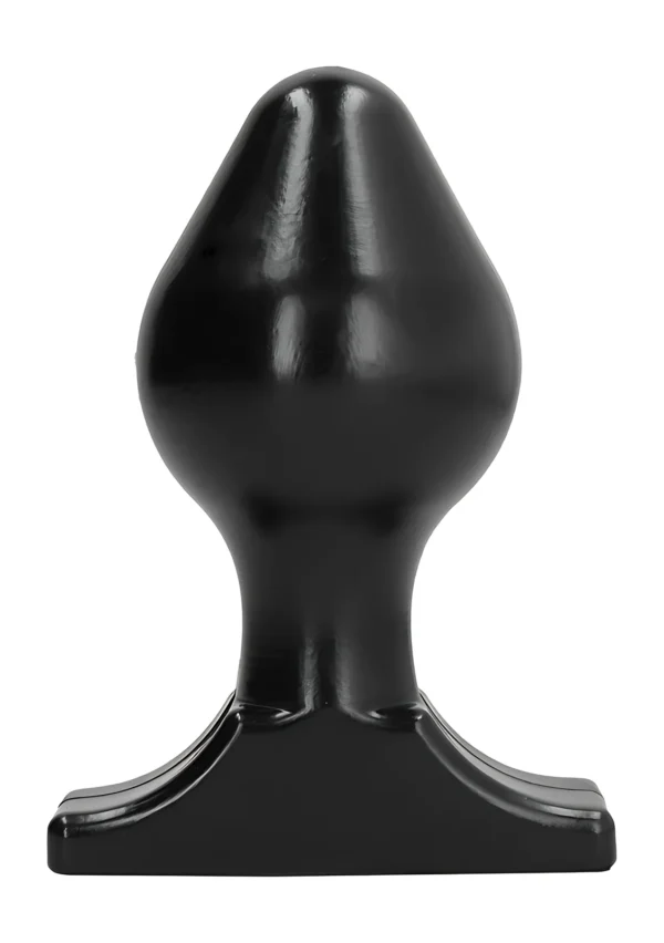 All Black analinis kaištis su grioveliais iš PVC, 16 cm, juodas