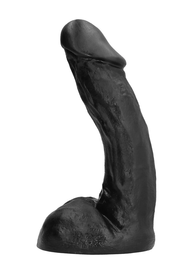 All Black anatominės formos analinis dildo, 27 cm, juodas