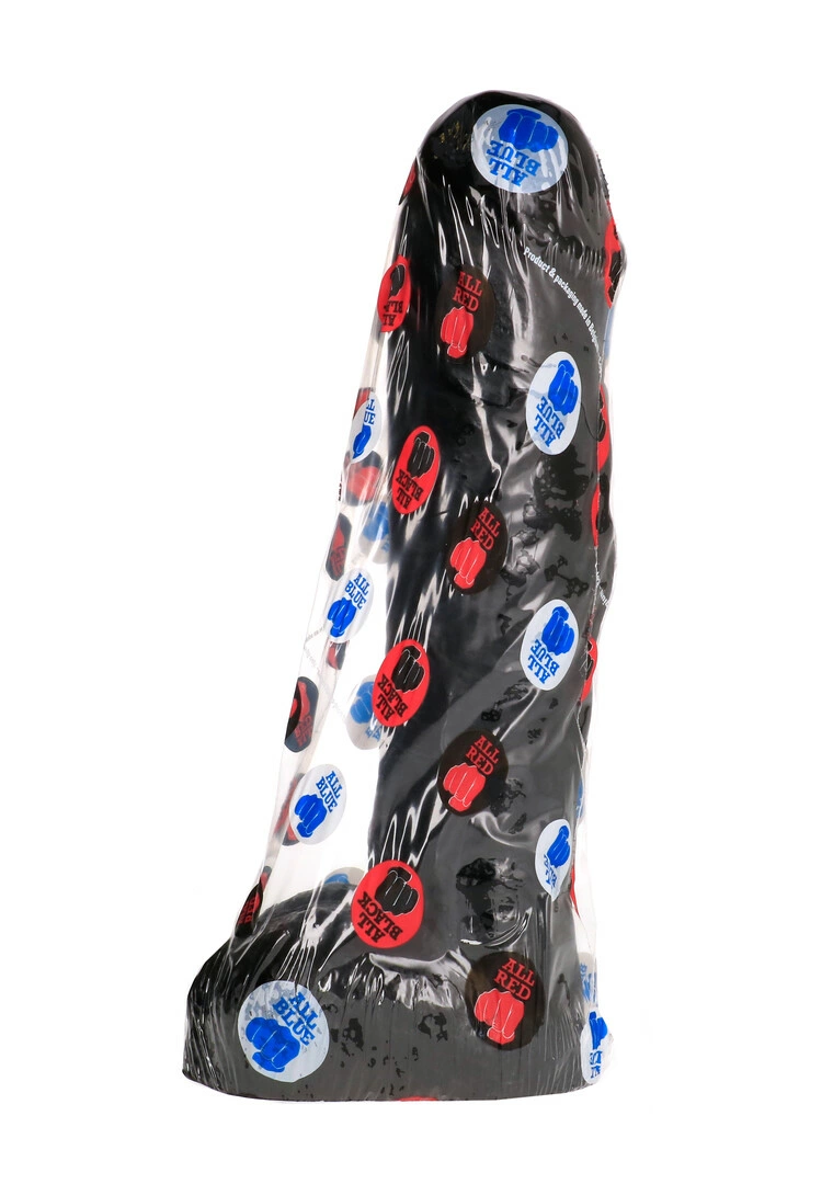 All Black realistiškas dildo su gyslelėmis, juodas, 29 cm