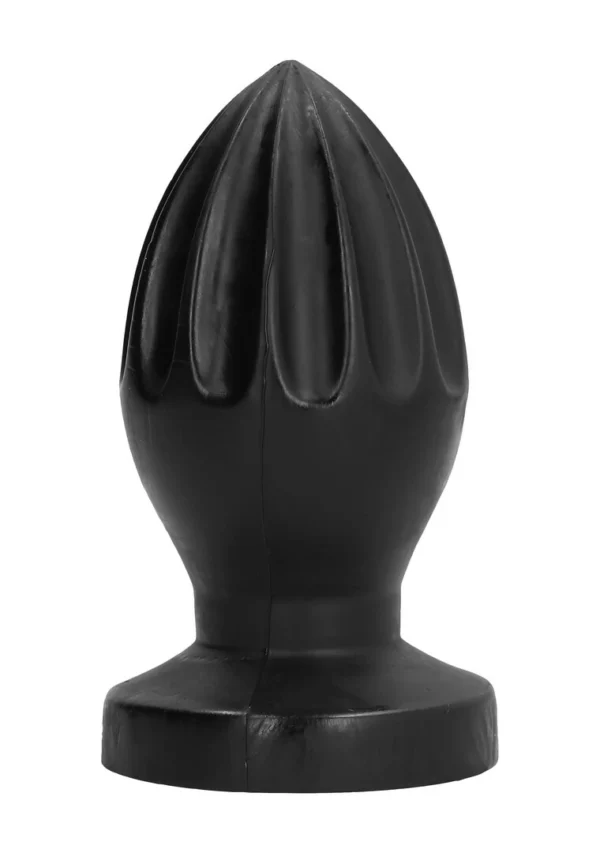 All Black analinis kaištis iš PVC su grioveliais, juodas, 12 cm
