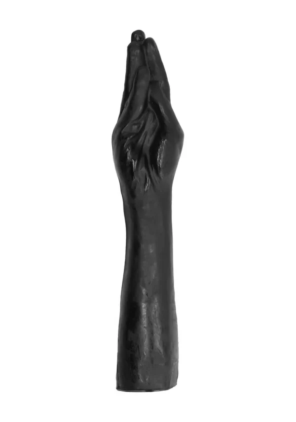 All Black plaštakos ir dilbio formos dildo, 39 cm, juodas