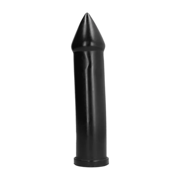 All Black smailėjančios formos dildo iš PVC, 24 cm, juodas