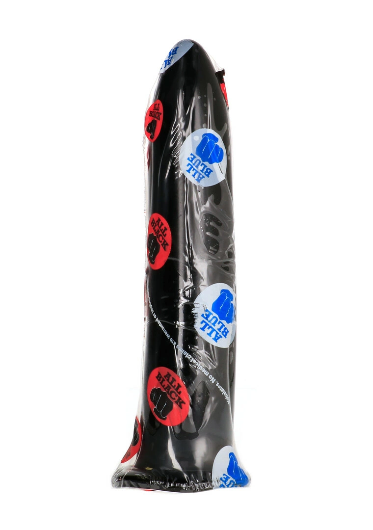 All Black AB46 lankstus analinis dildo, juodas, 20 cm