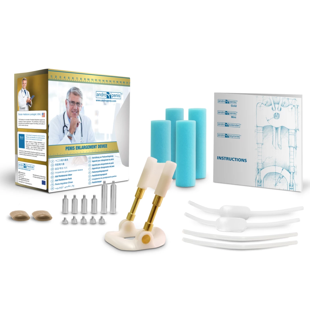 Andromedical Andropenis Gold penio tempimo prietaisas, paauksuotas 24K