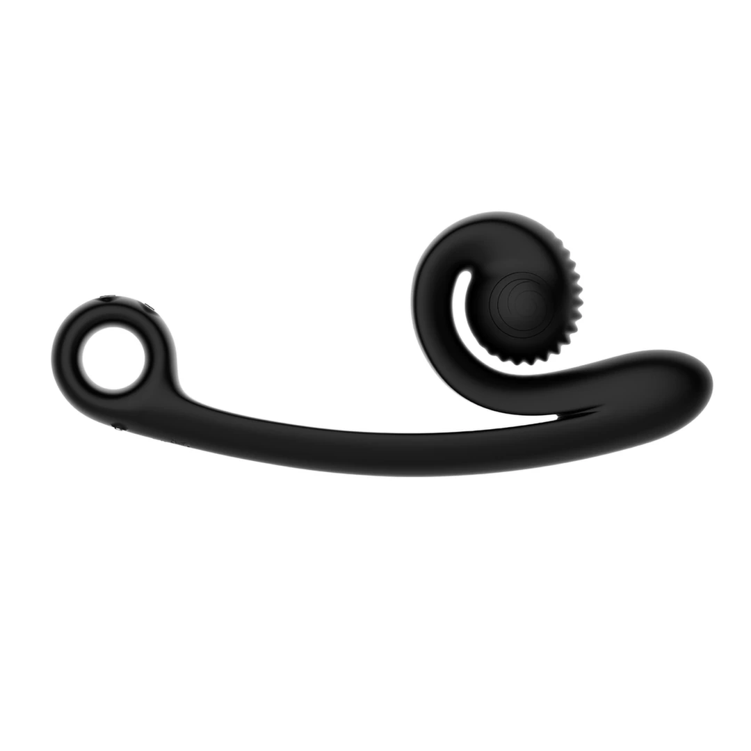 Snail Vibe Curve vibratorius su dviem varikliais, juodas