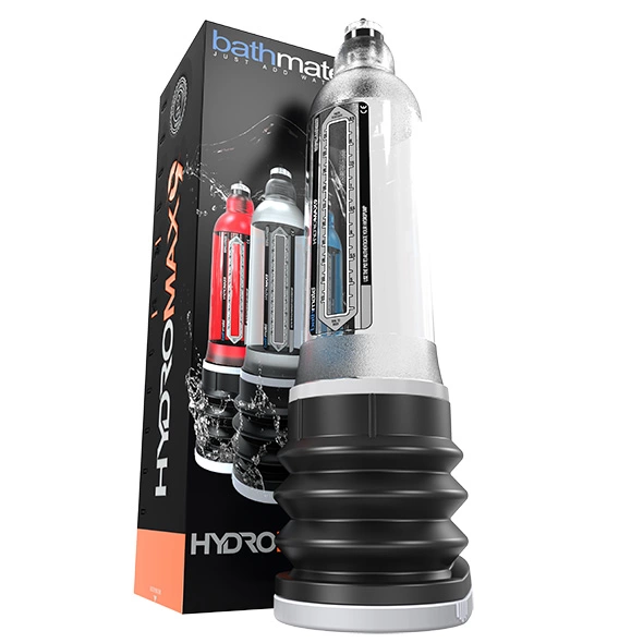 Bathmate Hydromax9 Crystal Clear vandeninė penio pompa, skaidri