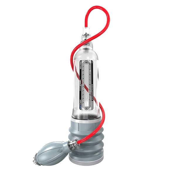 Bathmate Hydroxtreme9 Crystal Clear vandens penio pompa su priedais